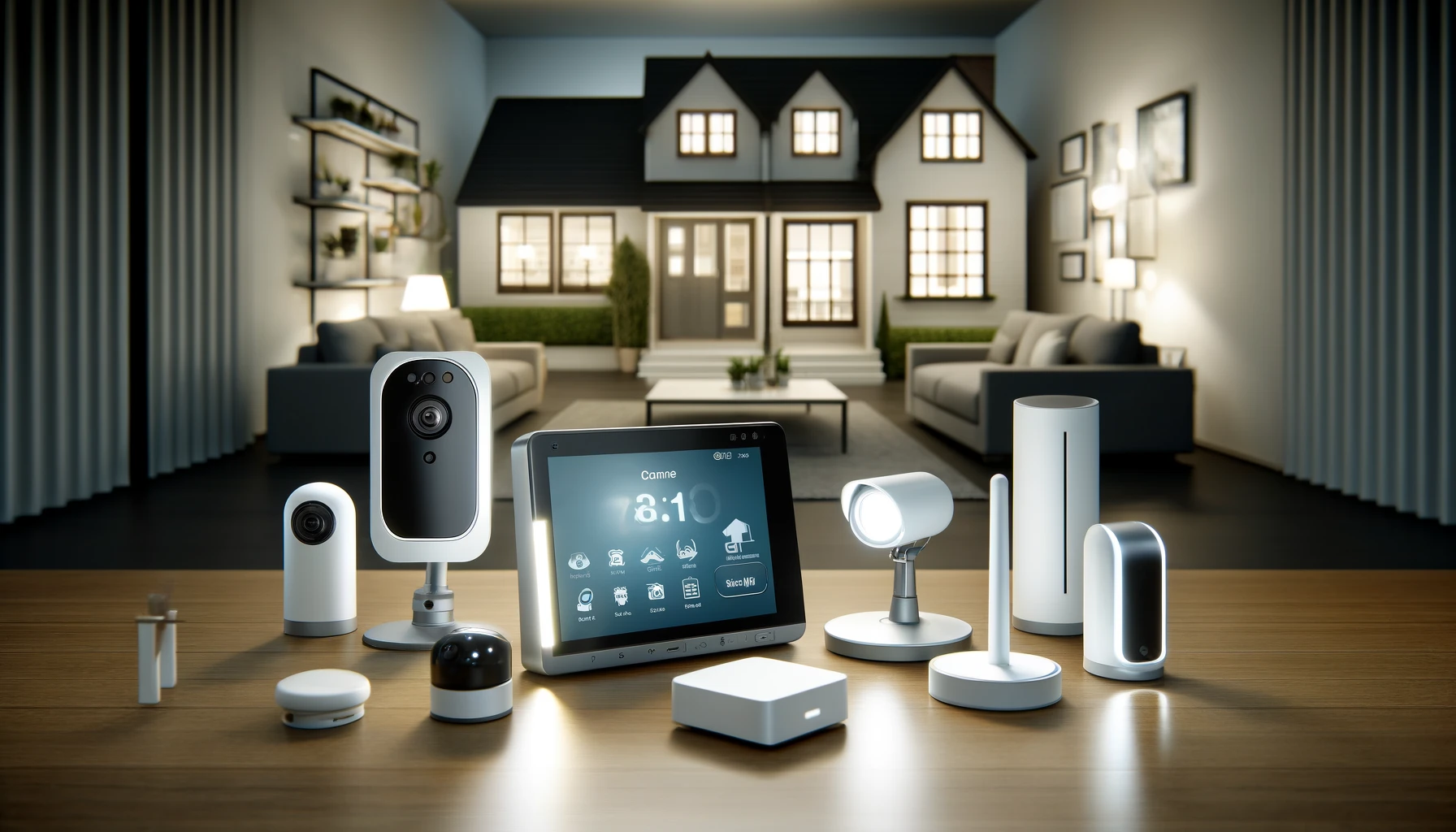 A smart home security system