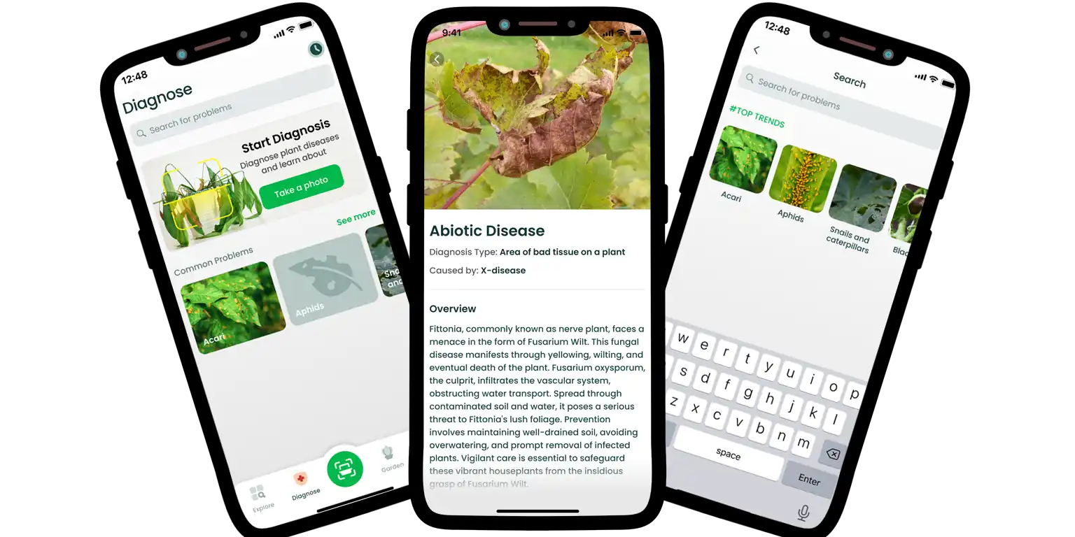 Screen from the Plant Finder app.